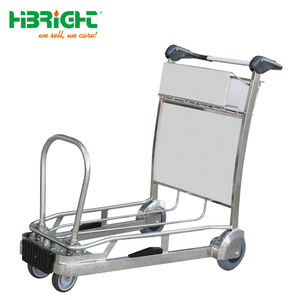 Hoogwaardige Driewielige Aluminium Luchthavenbagagewagen Met Handrem Oem Aanpasbare Bagagewagen Op De Luchthaven - Product Image 6