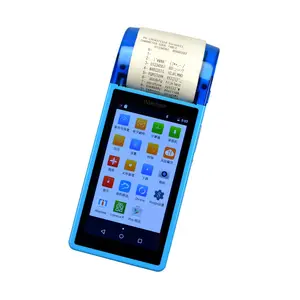 Della maniglia mobile android terminale pos-stampante di etichette di codici a barre-scansione POS macchina-