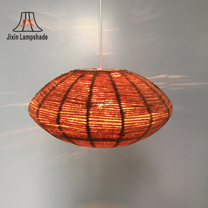 Countrysid brun <span class=keywords><strong>Laine</strong></span> tissé pendentif <span class=keywords><strong>abat</strong></span>-<span class=keywords><strong>jour</strong></span> table tissu <span class=keywords><strong>abat</strong></span>-<span class=keywords><strong>jour</strong></span> - Product Image 1