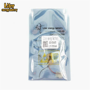 Lithium polymer battery <strong>3</strong>,7 V LiPo battery 301420 70 mAh Li-ion battery for sunlight smart wear - Product Image 2