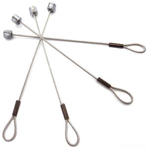 7x7 PVC المغلفة أسلاك الفولاذ المجلفنة حبل كابل مع نهاية محطات - Product Image 1