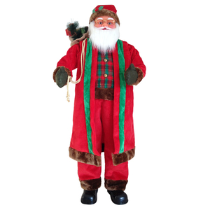 Figure du Père <span class=keywords><strong>Noël</strong></span> dansant et chantant <span class=keywords><strong>de</strong></span> <span class=keywords><strong>Noël</strong></span> <span class=keywords><strong>de</strong></span> 150cm avec cinq chansons et capteur <span class=keywords><strong>de</strong></span> mouvement - Product Image 1