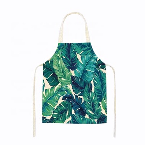 Cây Nhiệt Đới Lá Kỹ Thuật Số In Nhà Hàng Tùy Chỉnh Tạp Dề Nấu Ăn - Product Image 4