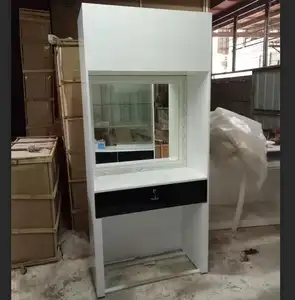 5 Years Warranty Hot Sale Classic French Style Customize White Hairdressing Salon Styling Stations Makeup Station