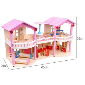 Faire semblant <span class=keywords><strong>de</strong></span> jouer meubles jouets rose <span class=keywords><strong>maison</strong></span> <span class=keywords><strong>de</strong></span> poupée miniature en bois <span class=keywords><strong>maison</strong></span> <span class=keywords><strong>de</strong></span> poupée jouets <span class=keywords><strong>pour</strong></span> les enfants - Product Image 5