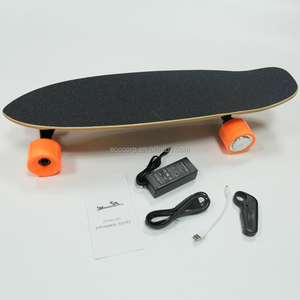 <span class=keywords><strong>Mini</strong></span> Patineta Eléctrica Potenciada de Cuatro Ruedas en Color Negro al por Mayor, <span class=keywords><strong>Skateboard</strong></span> Motorizado Personalizado - Product Image 1