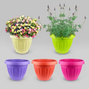 Pots de plantes en plastique pp, vente en gros, pots de fleurs bon marché, planteuses de couleur