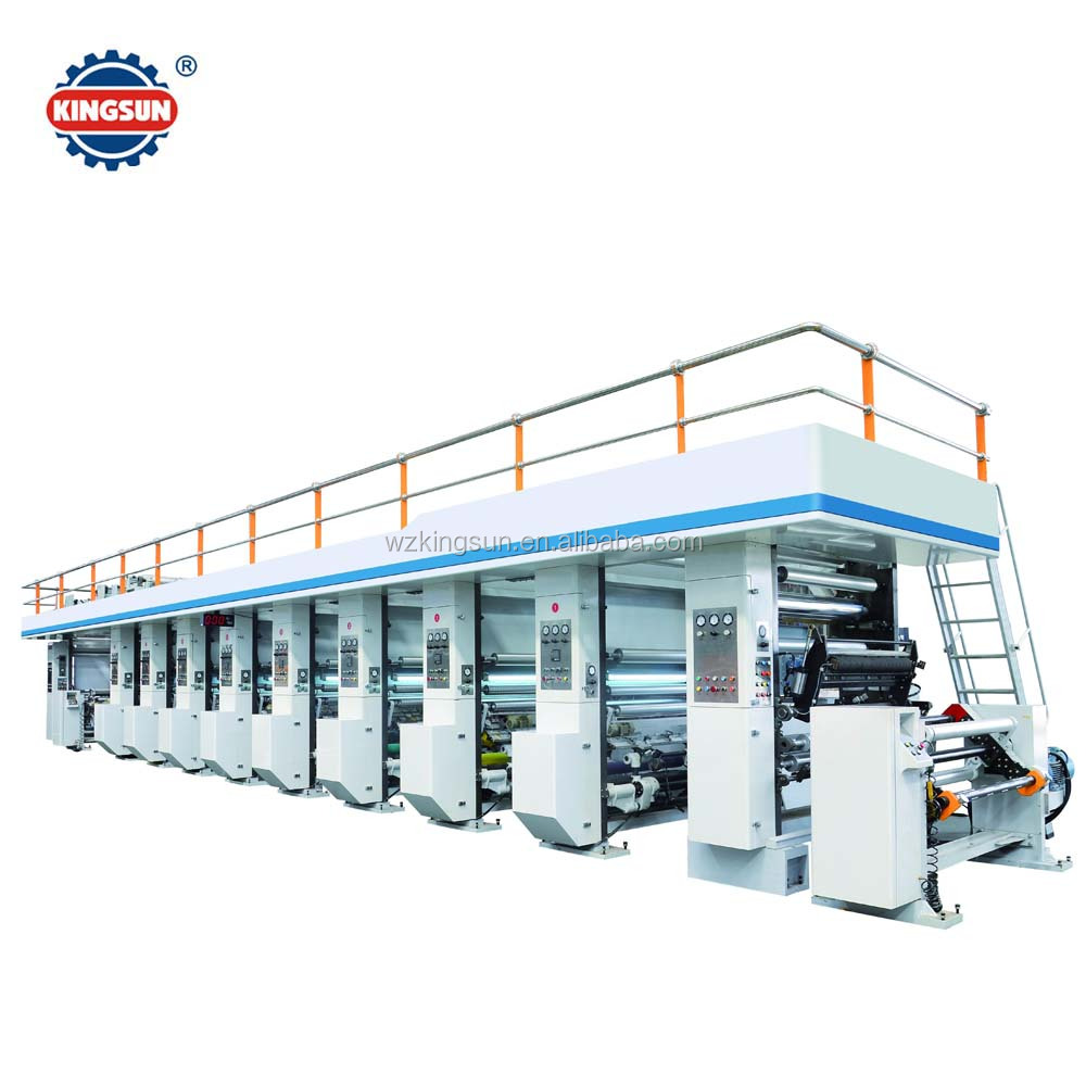 Китай, лучшая высокоскоростная высококлассная 8 цветная машина для ротогравюры в пластиковых пакетах