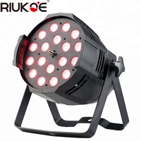 Projecteurs LED Par DJ économiques 18x12W 5-en-1 RGBWA Zoom Par 64 LED Contrôle DMX512 Garantie 2 ans