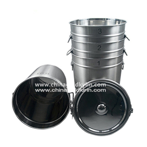 Tambour conique en acier inoxydable de qualité <span class=keywords><strong>alimentaire</strong></span> SUS316L <span class=keywords><strong>60L</strong></span> à tête ouverte et scellée - Product Image 3