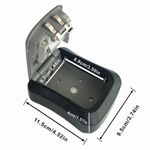 AJF Mới Nhất Phổ Biến Bảo Mật Cao Di Động 4 Chữ Số Ngoài Trời Gắn Kết Hợp Trang Chủ Lưu Trữ Khóa An Toàn Hộp Khóa Cho Người Giữ Chìa Khóa - Product Image 2