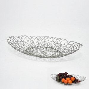 Modern Design 2-tiers Round Shaped Wire Fruit Basket - Product Image 6