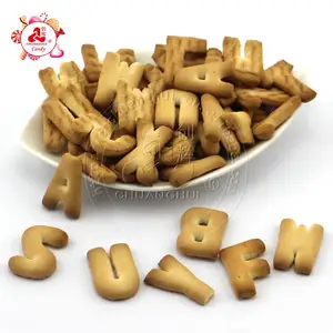 Alphabet shape biscuits in bulk