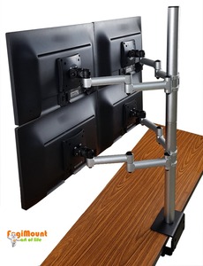 Multi <b>Monitor</b> Stand with Flexible <b>Arm</b> <b>Desk</b> Clamp <b>Mount</b> for LCD in Stock - Product Image 3