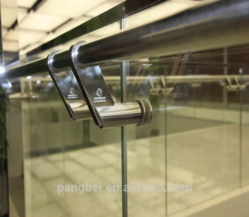 כיתה 304/316 נירוסטה צינור בתוספת זכוכית מחוסמת למעקה מרפסת