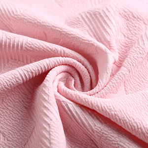 5 Spandex Đồng Bằng Nhuộm <span class=keywords><strong>Jacquard</strong></span> 3D Nổi Micro Đào Vải Dệt Kim Cho Ăn Mặc 2020top Chất Lượng 95 Polyester Mẫu Miễn Phí Mềm ** - Product Image 4