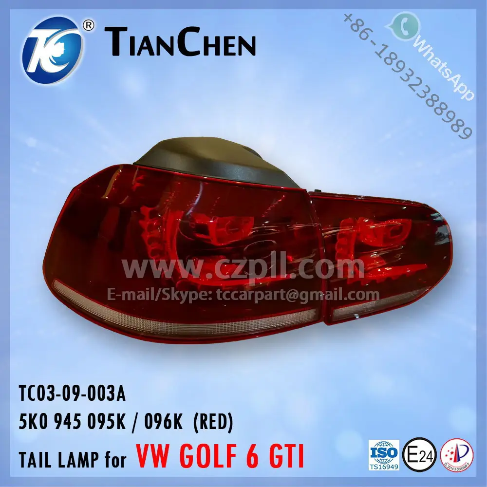 Lámpara de cola para GOLF 6 GTI 5K0 945 095 P/ 096 P LED rojo 5K0 945 095 K / 096 K - 5K0945095P/ 096 P - 5K0945095/ 096