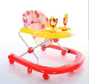 China wholesale 2 in 1 multifunctionele muziek en speelgoed 8 wielen loopstoeltje met remmen