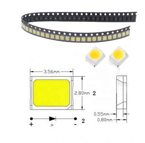 LED <span class=keywords><strong>SMD</strong></span>/SMT 3528 <span class=keywords><strong>1210</strong></span> PLCC-2 à vente chaude, diodes électroluminescentes blanches, rouges, bleues, vertes, jaunes - Product Image 2