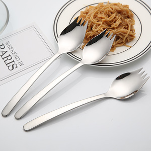 Spork-Tenedor de titanio multifunción, cuchara de Espagueti de acero inoxidable 304, tenedor para ensalada - Product Image 2