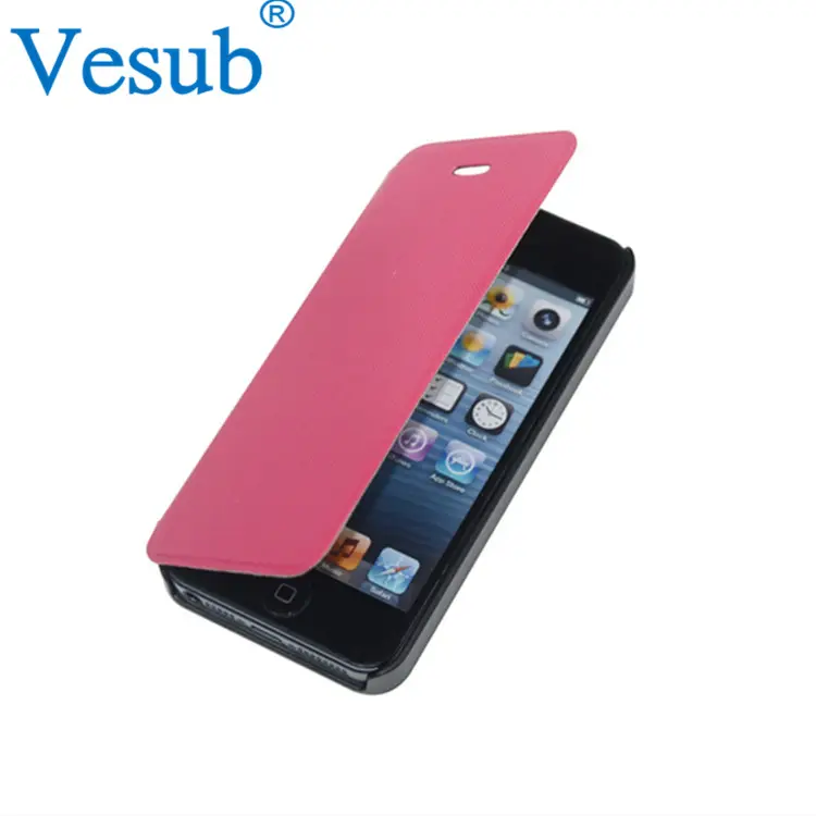 Sublimación de cuero/carpeta de la PU caja del teléfono móvil para el iPhone 5/6