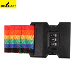 <strong>Personalised</strong> Customized PP Suitcase Belt <strong>Strap</strong> <strong>Luggage</strong> <strong>Strap</strong> With Combo Lock - Product Image 3