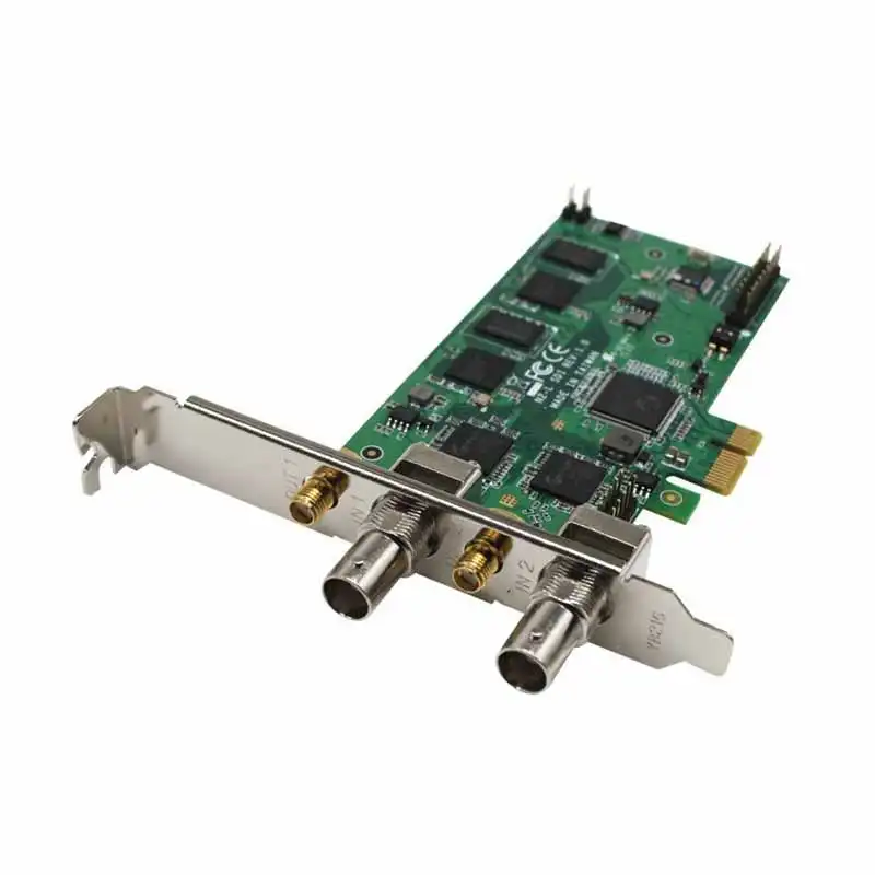 2channels 3G-SDI video capture card with loop through 1080P60 PCIE SDK support H264 for video streaming game capture