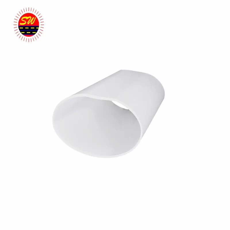Manufacturer custom made PVC oval or half plastic pipe