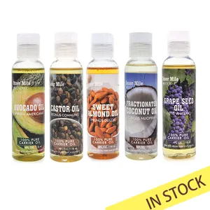 [MISSY] OEM/ODM-Conjunto de aceite esencial de almendra dulce de coco, 100% orgánico puro, marca privada, en Stock