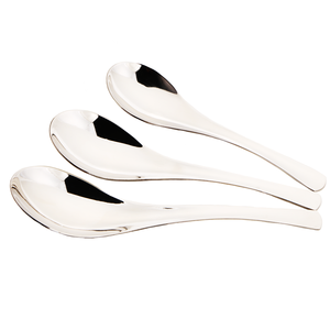 Cucharas De Acero Inoxidable Mirror Polish Dinner Big Round 304 cucchiaio da minestra in acciaio inossidabile - Product Image 1