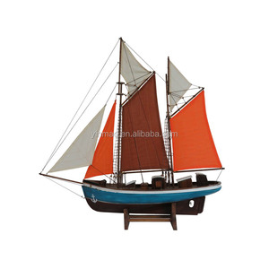 Modello di <span class=keywords><strong>barca</strong></span> <span class=keywords><strong>da</strong></span> <span class=keywords><strong>pesca</strong></span> al tonno, 78x16x81cm, moderno azzurro nuova finitura modello di nave <span class=keywords><strong>in</strong></span> legno, <span class=keywords><strong>regalo</strong></span> nautico per lui - Product Image 2