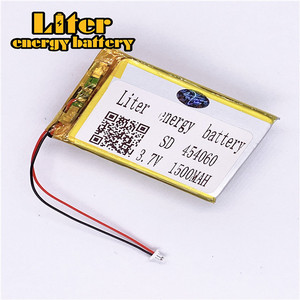 Plug 1.0-2 P 3.7 V Polymer battery 454060 1500 mah lithium battery hot sale rechargeable lipo battery - Product Image 1