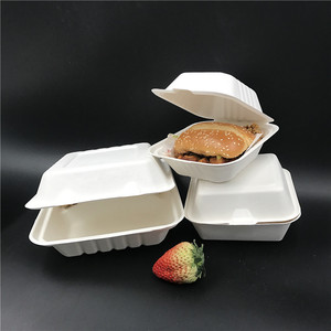 Cana-de-açúcar biodegradável compostável amigável do eco para ir o bagaço da lancheira leva embora o empacotamento do recipiente do alimento descartável - Product Image 4