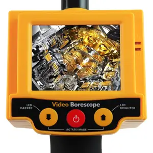 Industriële Endoscoop 2.4 Inch Tft Lcd Video Borescope Auto Pijp Inspectie 10Mm Camera 180 Graden Rotatie Snakescope 2 Led