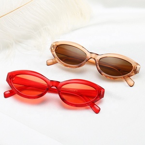 12434 Superhot Eyewear 2018 Kecil Retro Vintage Berjemur Kacamata Plastik Murah Putih Oval Kacamata Surya - Product Image 6