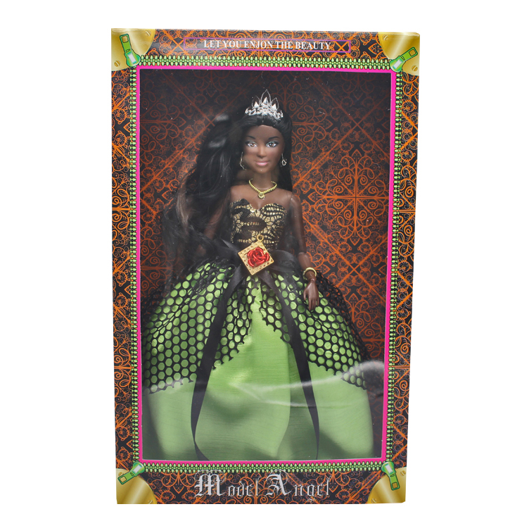 12,5 дюймовая пластиковая американская черная Модная Кукла