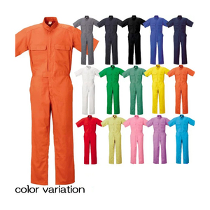 कस्टम महिलाओं पुरुषों बैंगनी गुलाबी कपास पीले गर्मियों Workwear Coverall - Product Image 6