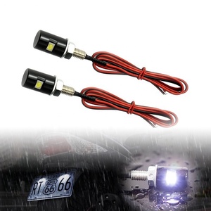 Perno <span class=keywords><strong>de</strong></span> luz LED para matrícula <span class=keywords><strong>de</strong></span> motocicleta, ajuste Universal <span class=keywords><strong>de</strong></span> aluminio <span class=keywords><strong>de</strong></span> alta calidad, impermeable, 0,24 W, 12V, <span class=keywords><strong>precio</strong></span> barato - Product Image 1