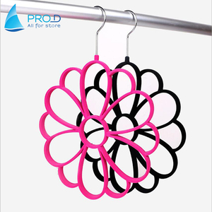 Nuevo procesamiento personalizado flor Flocado de seda toalla rack belt rack - Product Image 2
