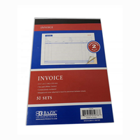 Livre de commande à personnaliser, enveloppée, couverture en 2 parties, sous forme sans carbonée, blanc/cafetan, 8.5x5.5 pouces