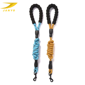 Precio competitivo, productos para mascotas, <span class=keywords><strong>collar</strong></span> y correa de perro de cuerda de nailon coloridos, correas de lona con logotipo personalizado - Product Image 3