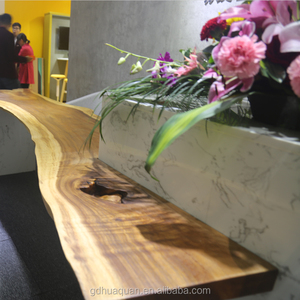 Tavolo da scrivania dell'hotel con armadietto da banco in marmo ufficio scrivania in legno da tavolo in primo piano per la Reception da ufficio - Product Image 4
