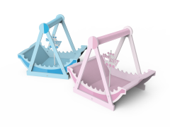 Joli plateau <span class=keywords><strong>de</strong></span> rangement en bois bleu/rose pour peinture bateau <span class=keywords><strong>pirate</strong></span> pour bébé Vente en gros plateau <span class=keywords><strong>de</strong></span> rangement en MDF pour bébé avec certificat <span class=keywords><strong>SABRE</strong></span> - Product Image 2