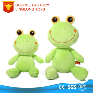 Juguetes de dibujos animados para niños 25cm Impresión de rana verde Muñeca Pareja Rana Juguetes de peluche - Product Image 2