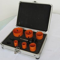 Fraise de trou pour scie cloche, 16 pièces, noyau de perçage en carbure diamant, jeu de mèches