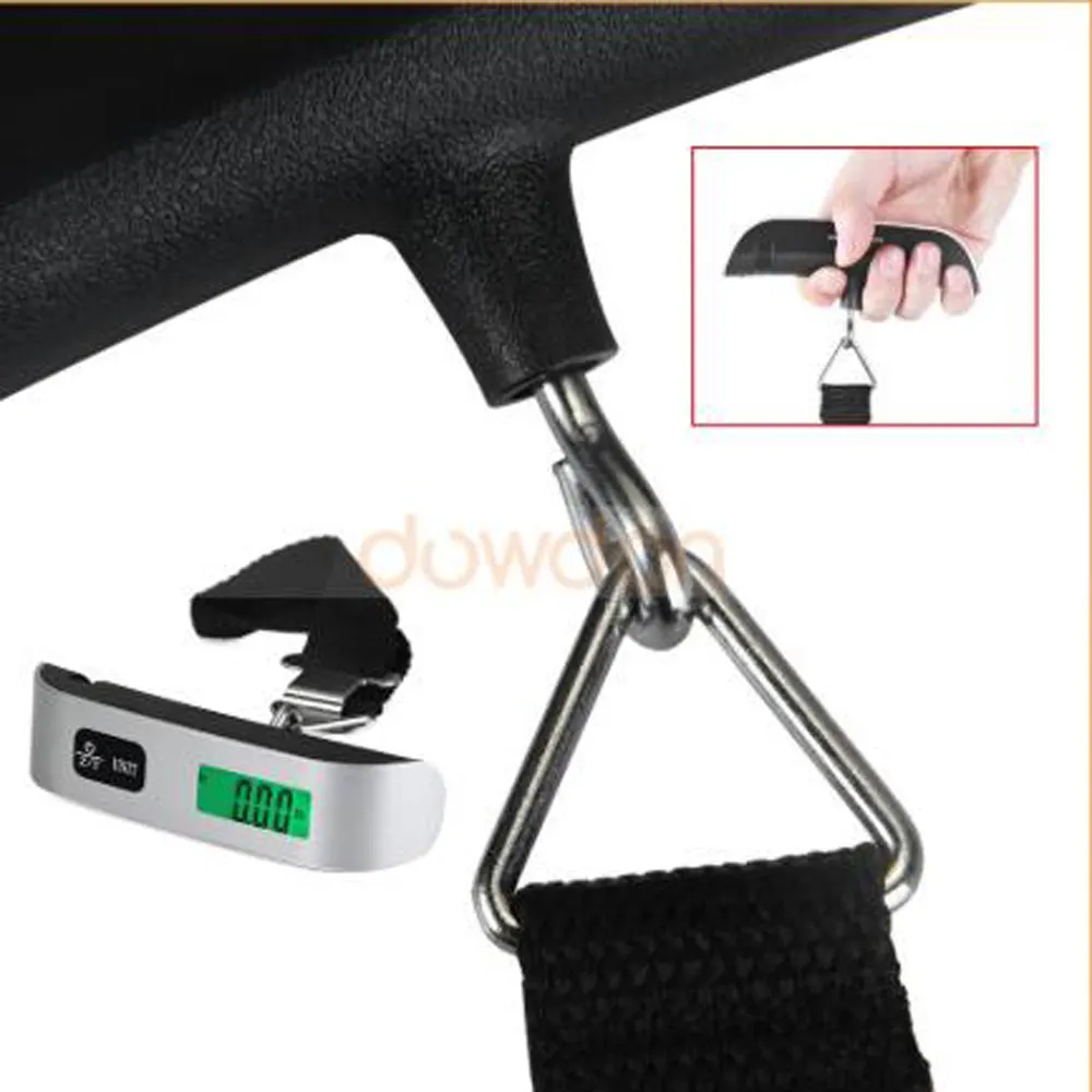 50kg LCD Display Portable Digital Hanging Scale Electric Luggage Scales