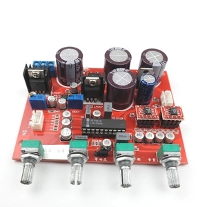 LM1036 tono + NE5532 Preamplificatore amplificatore board Con alti, bassi, bilanciamento, regolazione del volume Single-alimentazione di funzionamento - Product Image 2