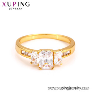<span class=keywords><strong>Anillo</strong></span> de Dedo de <span class=keywords><strong>Oro</strong></span> de <span class=keywords><strong>24k</strong></span> de Lujo para Novia o Mujer, <span class=keywords><strong>Anillo</strong></span> de Compromiso y Boda Genuino Xuping 15074 - Product Image 3