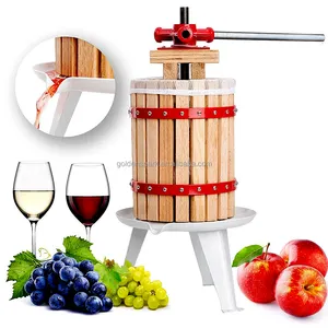 6L Obst Wein Presser Apfelwein Apple Grape Brecher Saft Maker