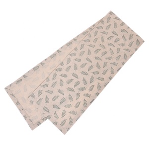 Foglie di pittura di cotone lino tavolo a nord di noi stile europeo floreale <span class=keywords><strong>Runner</strong></span> ricamare merletto da tavolo <span class=keywords><strong>Runner</strong></span> per Wedding Hotel Din - Product Image 3